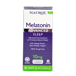 БАДы для мужчин и женщин Natrol Melatonin 10 мг  (60 таб)