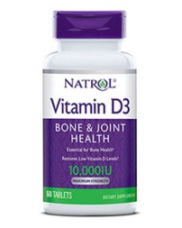 Отдельные витамины Natrol Vitamin D3 10,000IU  (60 таб)