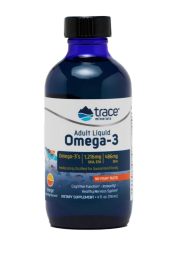 Жирные кислоты (Омега жиры) Trace Minerals Omega-3 Adult Liquid  (118ml.)