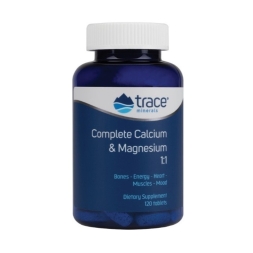 Товары для здоровья, спорта и фитнеса Trace Minerals Trace Minerals Complete Calcium &amp; Magnesium 120 tabs 