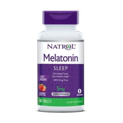 БАДы для мужчин и женщин Natrol Melatonin 5 мг  (90 таб)