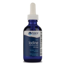 Комплексы витаминов и минералов Trace Minerals Ionic Iodine 225mcg  (59 ml.)