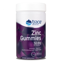 Товары для здоровья, спорта и фитнеса Trace Minerals Trace Minerals Zinc 60 Gummies 