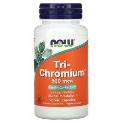 Комплексы витаминов и минералов NOW Tri-Chromium 500mcg   (90 vcaps)
