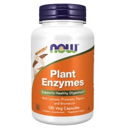 БАДы для мужчин и женщин NOW Plant Enzymes   (120 vcaps)