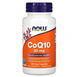 БАДы для мужчин и женщин NOW CoQ10 30 мг  (120 капс)