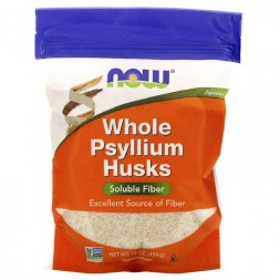 Товары для здоровья, спорта и фитнеса NOW Whole Psyllium Husks  (454 г)