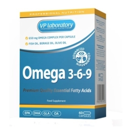 БАДы для мужчин и женщин VP Laboratory Omega 3-6-9  (60 капс)