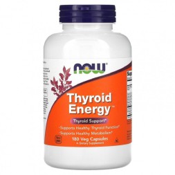 Товары для здоровья, спорта и фитнеса NOW Thyroid Energy   (180  vcaps)