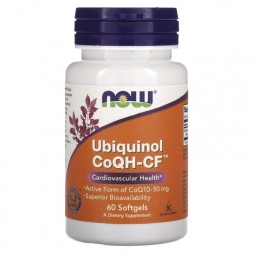БАДы для мужчин и женщин NOW Ubiquinol CoQH-CF   (60 Softgels)