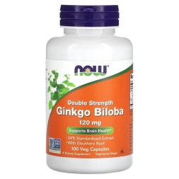 Гинкго Билоба NOW Ginkgo Biloba 120 мг  (100 капс)