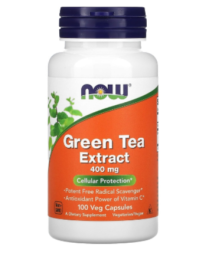 БАДы для мужчин и женщин NOW Green Tea Extract 400 mg   (100 vcaps)