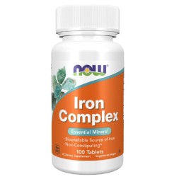Минералы NOW Iron Complex   (100 tab.)