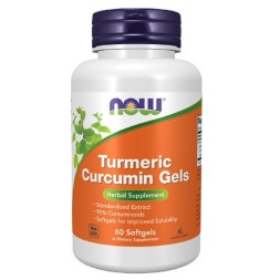 БАДы для мужчин и женщин NOW Curcumin 450 мг  (60 капс)