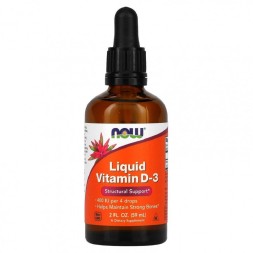 Отдельные витамины NOW Vitamin D3 Liquid   (59ml.)