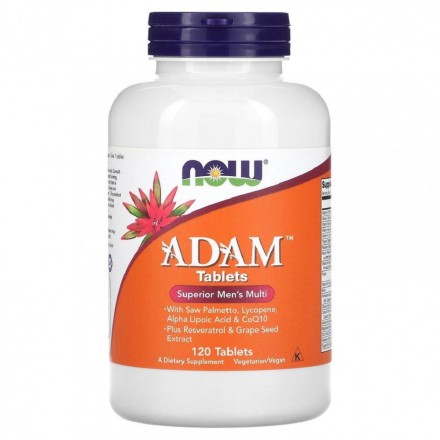 Мужские витамины NOW ADAM Tablets Men&#039;s Multi  (120 tab.)