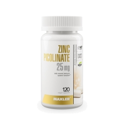 Товары для здоровья, спорта и фитнеса Maxler Zinc Picolinate 25 mg   (120 таб)