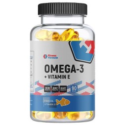 БАДы для мужчин и женщин Fitness Formula Omega-3+Vitamin E  (90 капс)