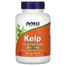 Комплексы витаминов и минералов NOW Kelp 325 mcg   (250 vcaps)