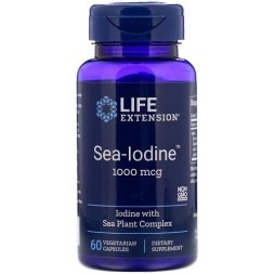 Комплексы витаминов и минералов Life Extension Life Extension Sea-Iodine 1000 mcg 60 vcaps  (60 vcaps)