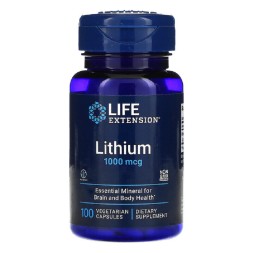 Комплексы витаминов и минералов Life Extension Lithium 1000 mcg   (100 vcaps)