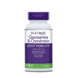 БАД для укрепления связок и суставов Natrol Glucosamine 1500mg Chondroitin   (60t.)