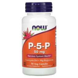 Комплексы витаминов и минералов NOW P-5-P 50 mg   (90 vcaps)