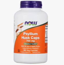 БАДы для мужчин и женщин NOW Psyllium Husk Caps 700 mg   (180 vcaps)
